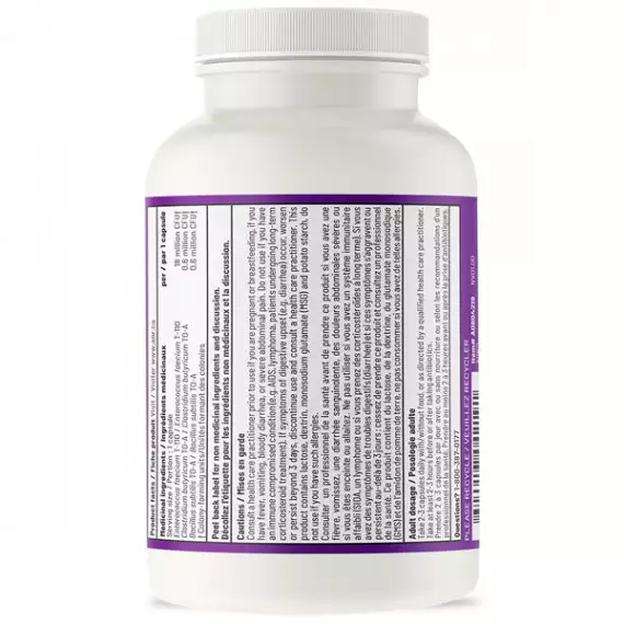 Probiotic3 90 capsules - Enterococcous faecium, Clostridium butyricum, Bacillus subtilis blocks growth of pathogenic bacteria | AOR