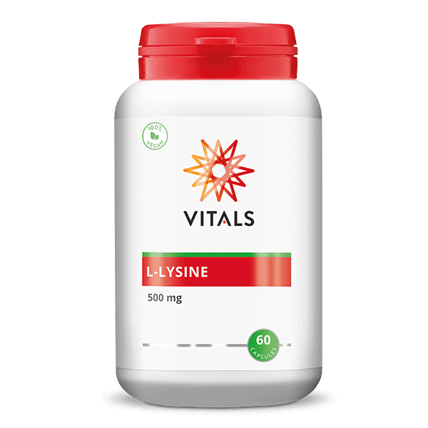 Lysine 500mg 60 capsules for growth, tissue maintenance and repair Vitals