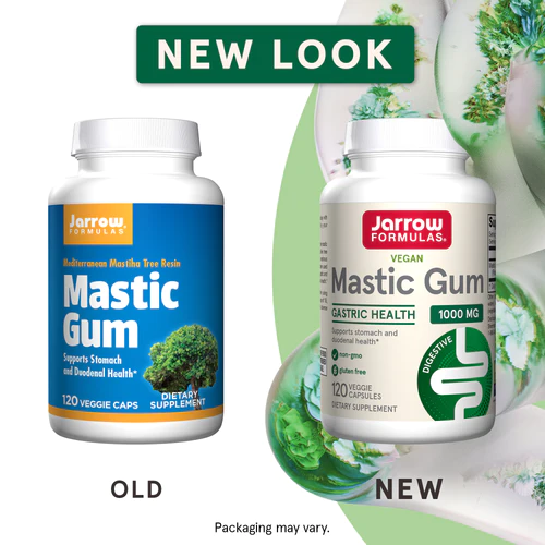 Mastic Gum 500mg 60/120 capsules from Pistacia lentiscus for stomach  distress