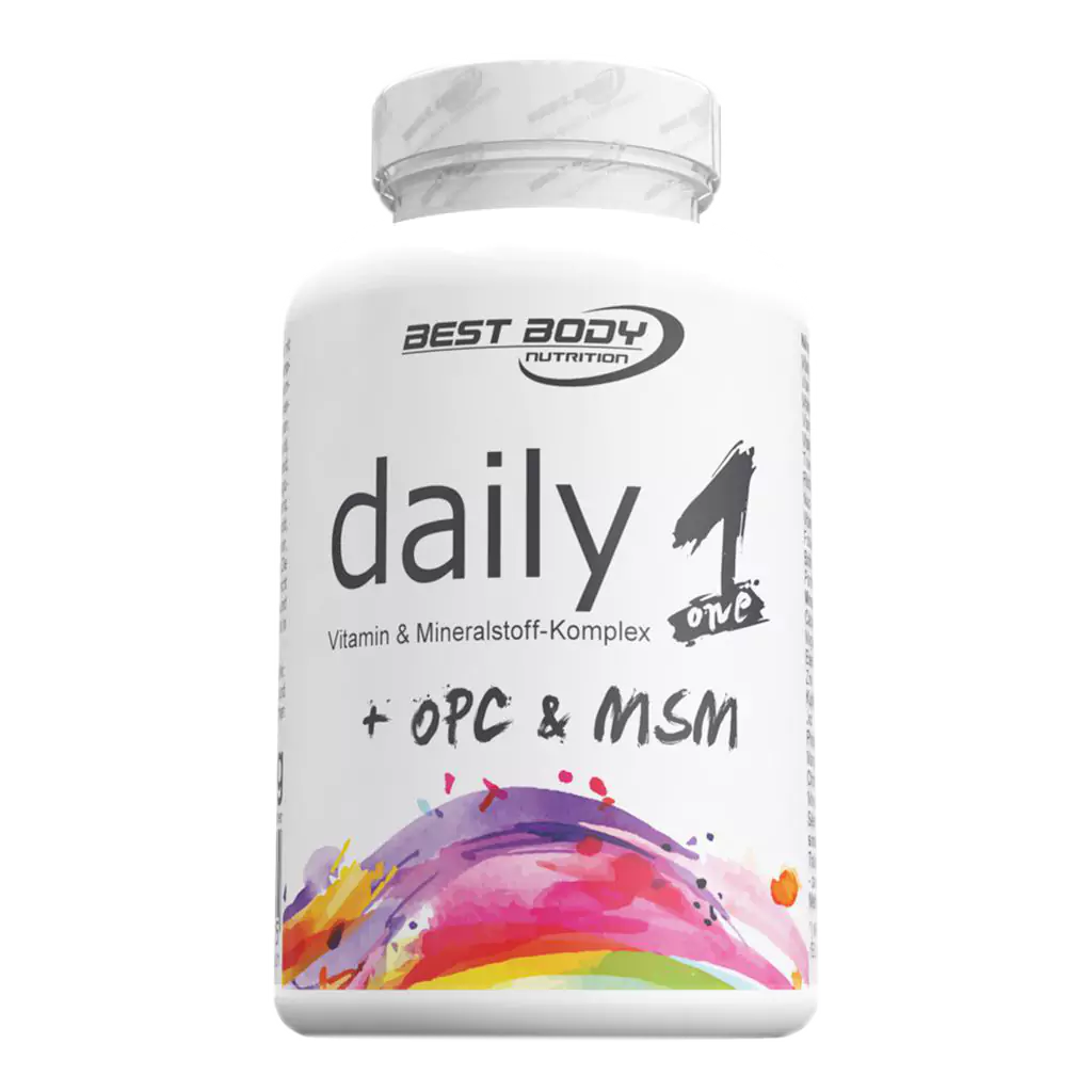 Daily One 100 capsules multivitamin with OPC and MSM Best Body
