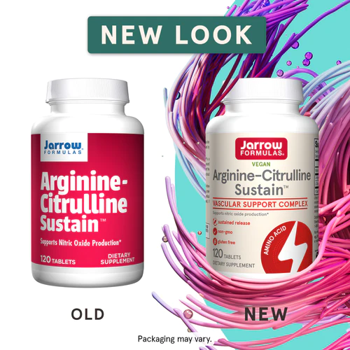 Arginine-Citrulline Sustain 120 tablets - enhances blood flow 