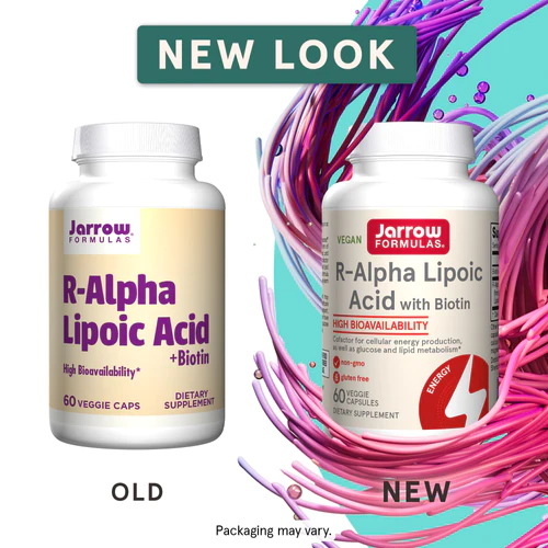 Alpha Lipoic Acid (R+) 60 capsules Ralpha lipoic acid and biotin