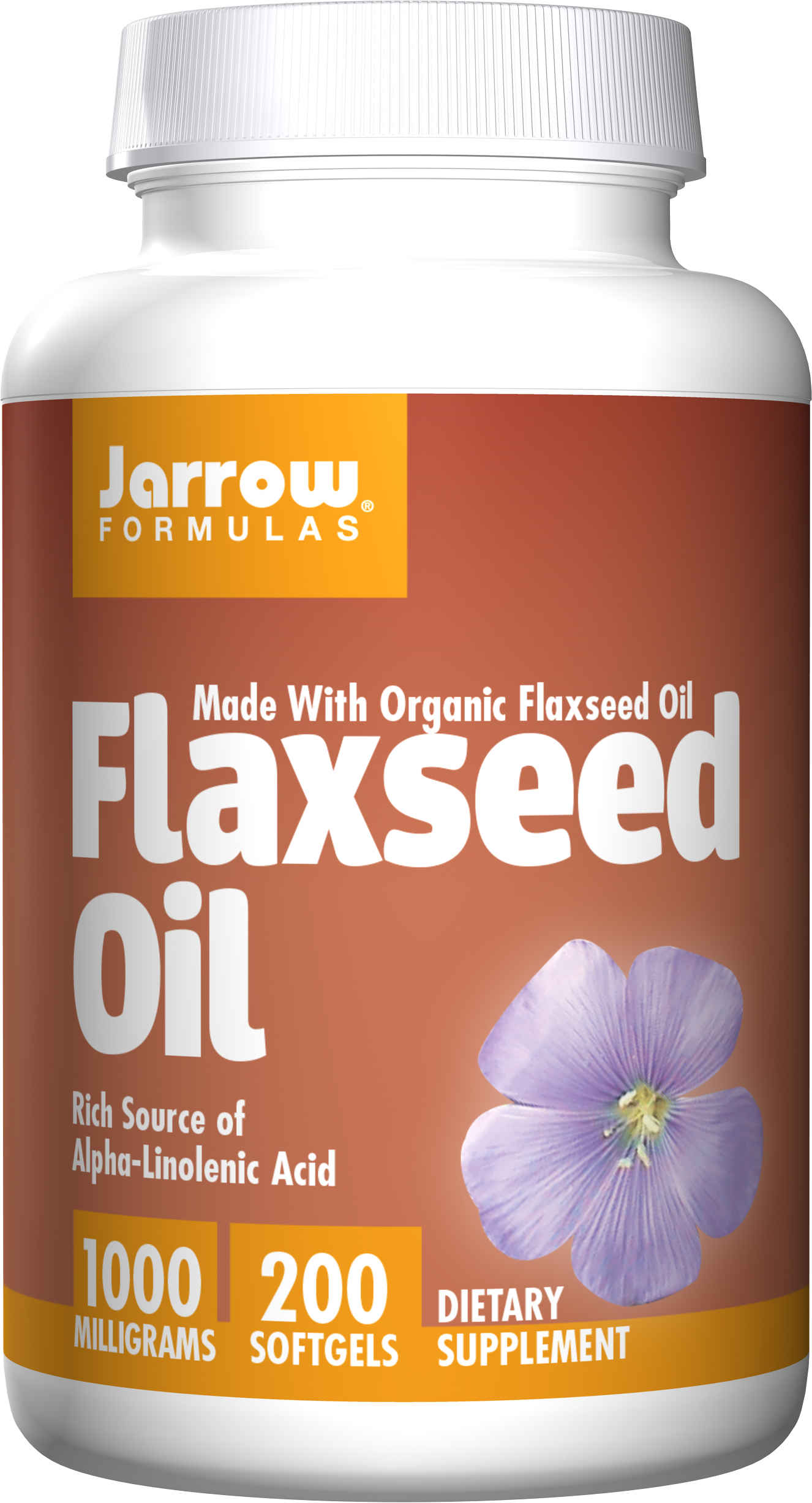 Flaxseed Oil 200 softgels with lignans and omega 3 fatty