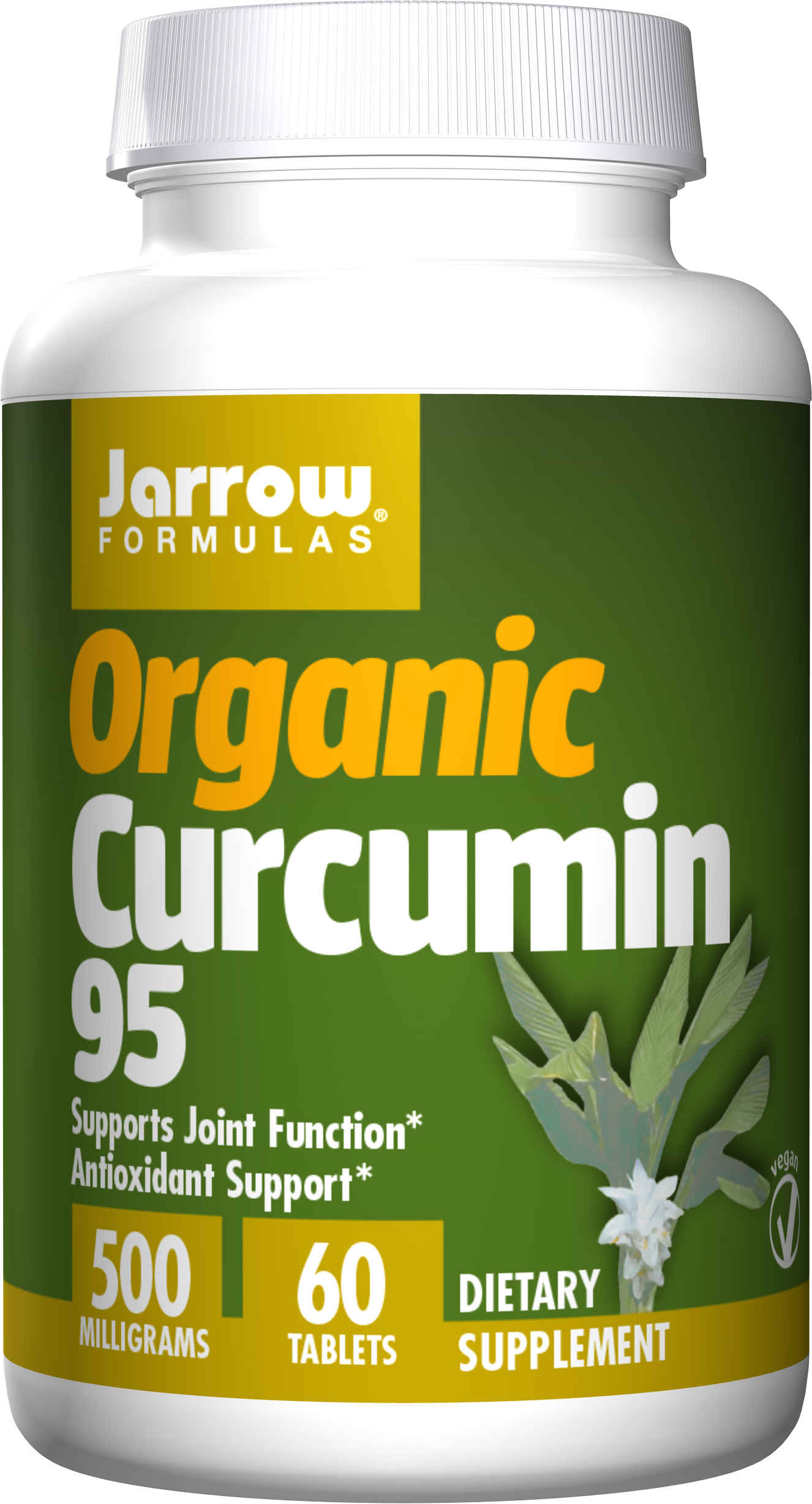 Organic Curcumin 500mg 60 tablets turmeric extract Jarrow Formulas