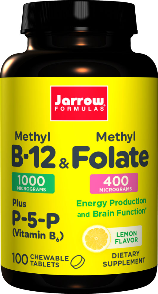 B Methyl B12 1mg & MethylFolate 400mcg 100 lozenges Jarrow Formulas
