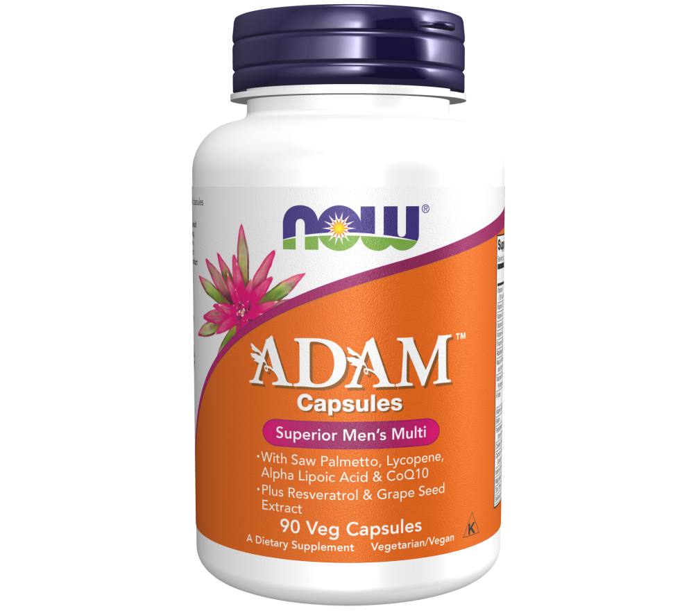 ADAM Men's Multi 90 capsules men's multivitamin with added saw