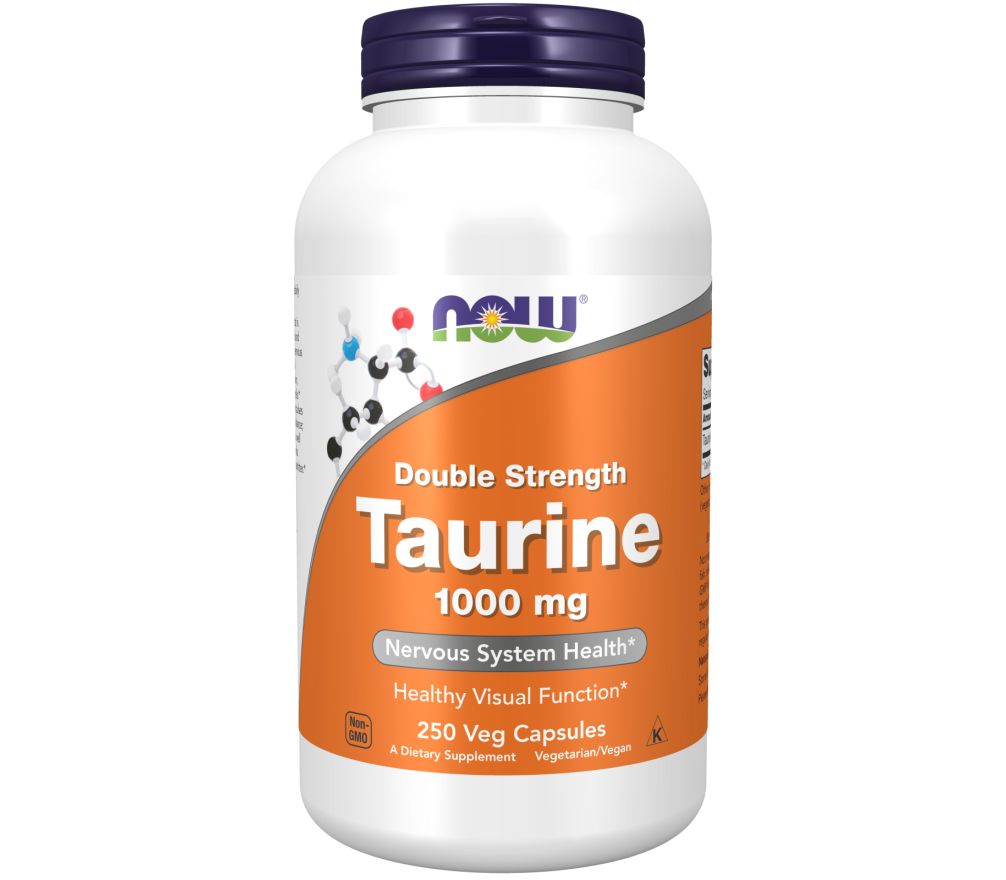Taurine 1000mg 250 capsules the antioxidant amino acid NOW
