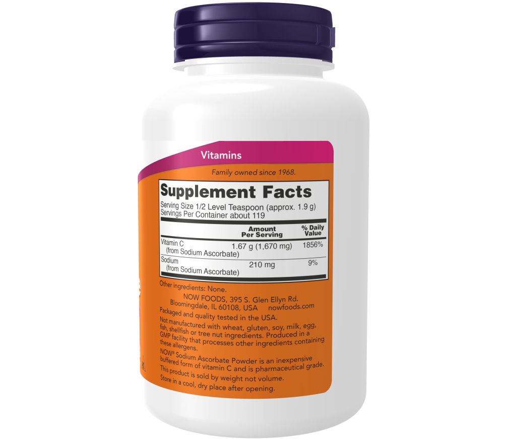 C Vitamin C powder 227 gram buffered sodium ascorbate NOW