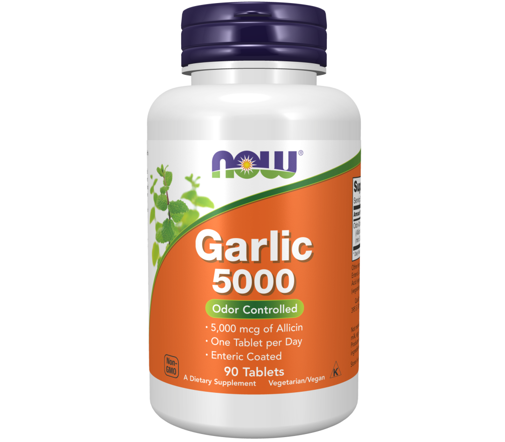 Garlic 5000 90 tablets natural odorcontrolled source of allicin