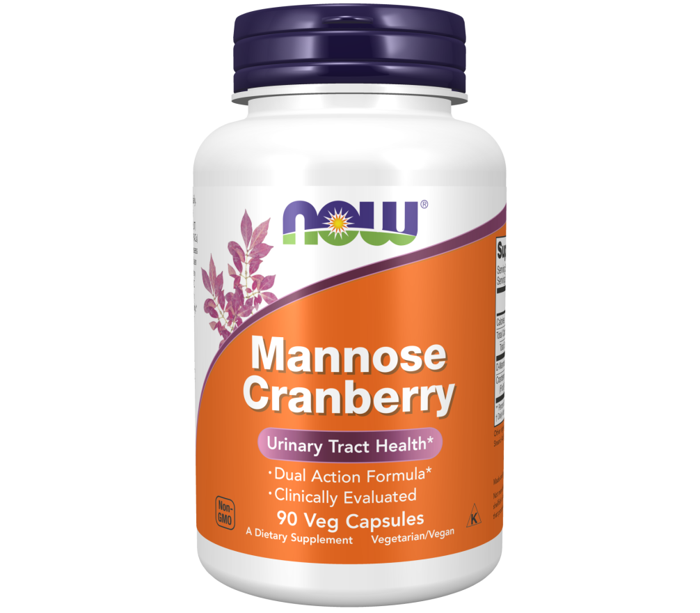 Cranberry+Mannose 90 capsules, a dual action formula for urinary tract