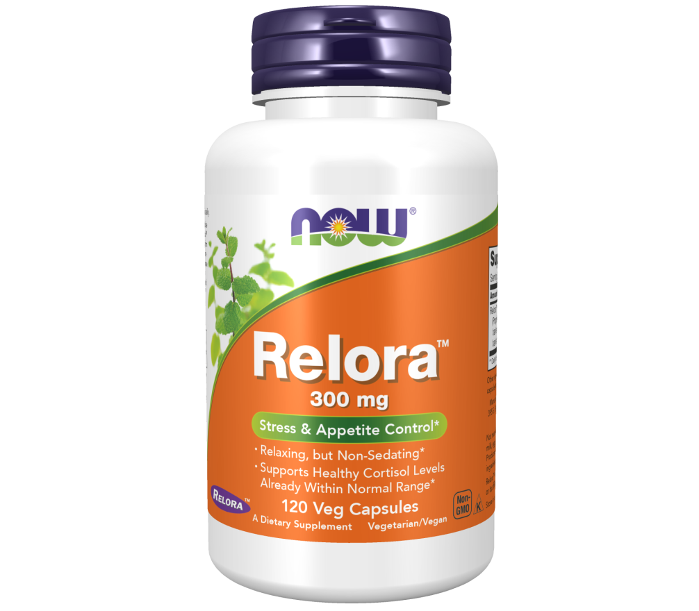 Relora 300mg 120 capsules for stress and appetite control NOW