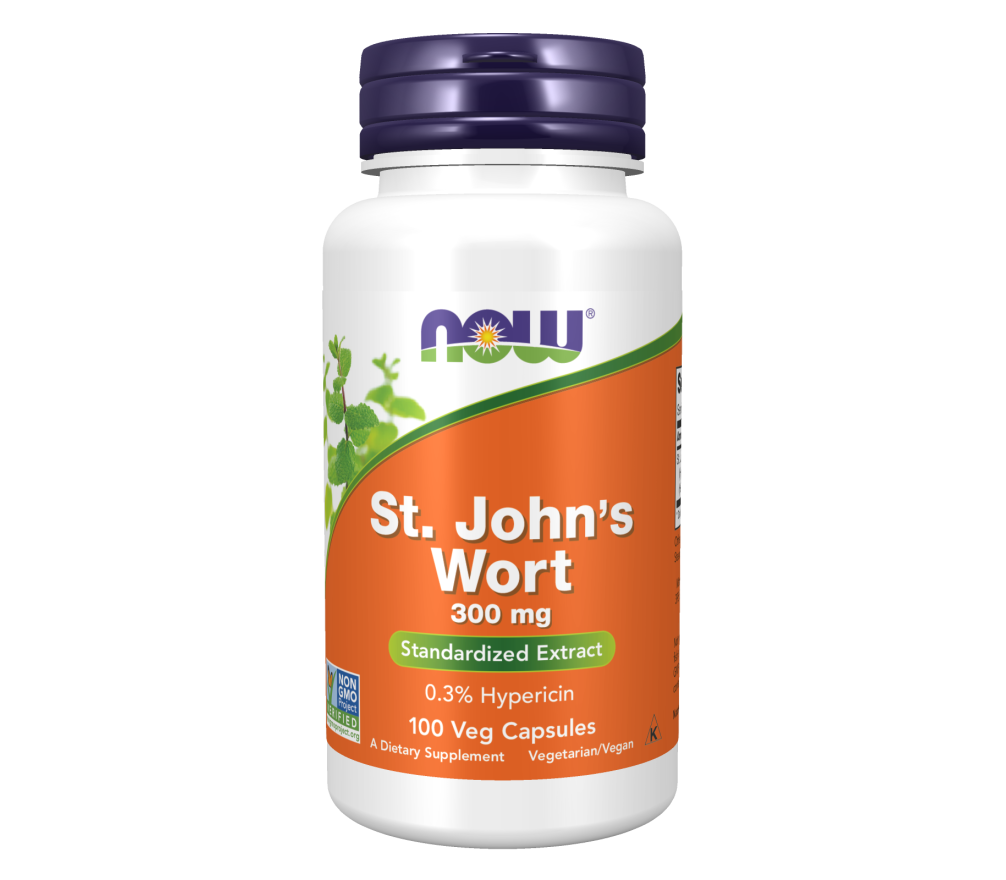 St. John's Wort 300mg 100 capsules - extract with hypericin for mood ...