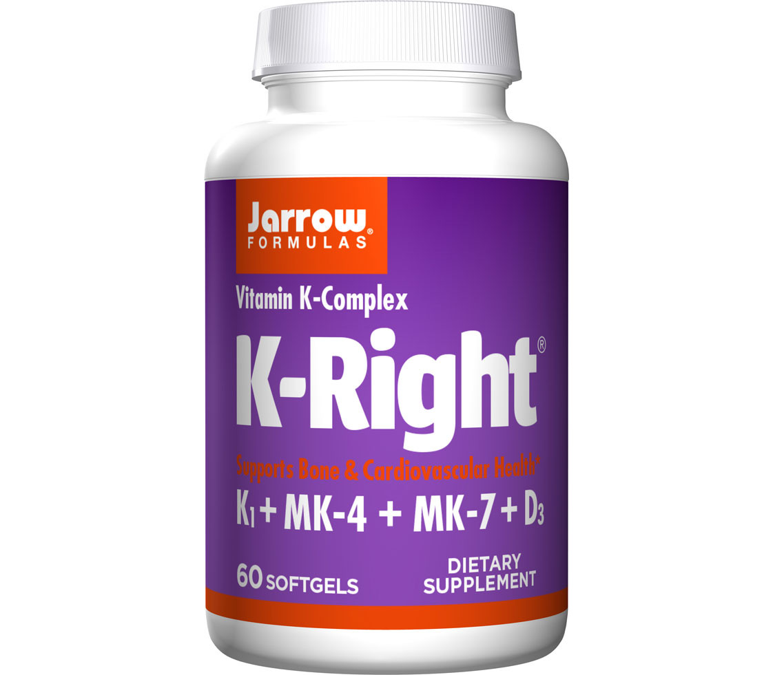 KRight 60 softgels K1 + MK4 + MK7 + D3, optimized vitamin K
