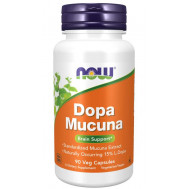 Dopa Mucuna 90 capsules kleinverpakking - Mucuna pruriens verhoogt dopaminegehalte | NOW