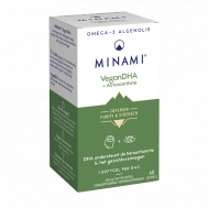 DHA Vegan 60 softgels  - 100% plantaardige bron van DHA op basis van algenolie | Minami