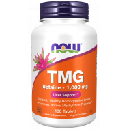 TMG trimethylglycine 1000mg 100 tablets - betaine supports a healthy homocystein level | NOW