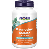 Magnesium Malate 180 tabletten - magnesiummalaat ondersteunt het zenuwstelsel | NOW