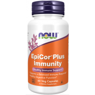 EpiCor® Plus Immunity 60 capsules - fermented brewer's yeast, olive leaf extract, zinc, selenium, vitamin C+D3 for improved immunity | NOW