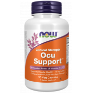 Ocu Support™ Clinical Strength 90 v-capsules - comprehensive ocular nutrient formula with vitamins, eyebright, green tea, bilberry, grapeseed, ginkgo and lutein | NOW
