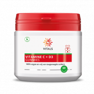 C+D - vitamine C + D3 voor kinderen 400iu 60 gummies - ascorbinezuur en cholecalciferol | Vitals