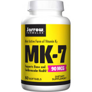 K - MK7 90mcg 60 softgels kleinverpakking - menaquinon vitamine K2 | Jarrow Formulas