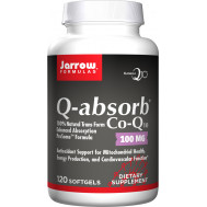 Q-absorb 100mg 120 softgels grootverpakking - ubiquinon (co-enzym Q10) met fosfolipiden | Jarrow Formulas