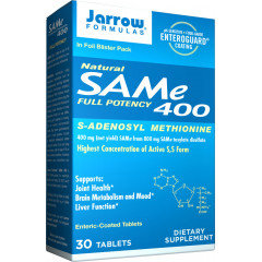 SAM-e 400mg 30 tabletten kleinverpakking - S-Adenosyl Methionine | Jarrow Formulas