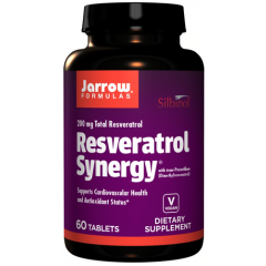 Resveratrol Synergy 200mg 60 tablets - transresveratrol, grape seed, grape skin, green tea & quercetin | Jarrow Formulas