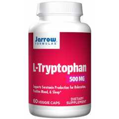 Tryptophan 60 capsules - supports synthesis serotonin and melatonin | Jarrow Formulas