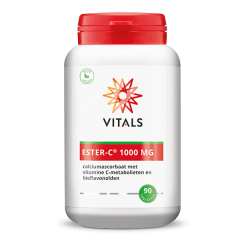 C - Ester C 90 tabletten - calciumascorbaat + citrusbioflavonoiden | Vitals