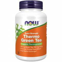 Thermo Green Tea 700mg 90 capsules - extra strength green tea promotes energy expenditure | NOW