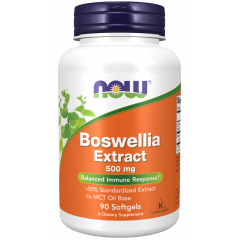 Boswellia Extract 500mg 90 softgels - for a balanced immune response | NOW