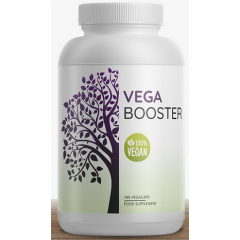 Vega Booster 180 v-capsules - 5 essential 'meaty' micronutrients for vegans | Power Supplements