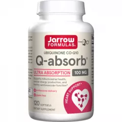 Q-absorb 100mg 120 softgels - ubiquinon (co-enzym Q10) met fosfolipiden | Jarrow Formulas