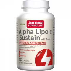 Alpha Lipoic Sustain 300mg 120 tabletten  alfaliponzuur en biotine in een time-released tablet | Jarrow Formulas