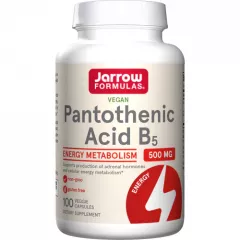 B5 - Pantothenic Acid 100 capsules - essential for energy production & promotes hair growth | Jarrow Formulas