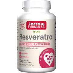 Resveratrol 100mg 120 v-capsules beschermt bloedvaten en ondersteunt gezonde doorbloeding | Jarrow Formulas