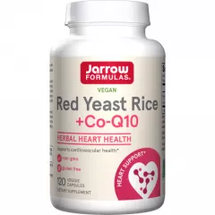 Red Yeast Rice + Q10 120 capsules - rode gistrijst & ubiquinon ondersteunt het hart en verlaagt het cholesterolgehalte | Jarrow Formulas
