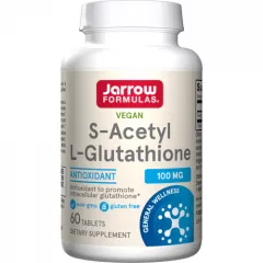 S-Acetyl L-Glutathione 100mg 60 tabletten - belangrijke intracellulaire anti-oxidant | Jarrow Formulas