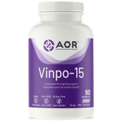 Vinpo-15 90 capsules - vinpocetine supports optimal brain function | AOR