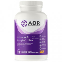 B - Ultra Advanced B complex 60 time-released tablets - benfotiamine, methyl-B12, 5MTHF, pantethine and PQQ | AOR