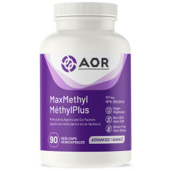 B - maxMethyl 90 capsules - B6, methyl-B12, methylfolaat (5MTHF) en betaïne (TMG) | AOR