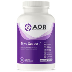 ThyroSupport 90 capsules - tyrosine, Coleus forskohlii, Bacopa monnieri & iodine supports thyroid function | AOR