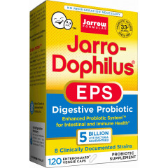 Jarro-Dophilus EPS 5 miljard 120 capsules grootverpakking - 8 bacteriestammen in temperatuurstabiel reisprobioticum | Jarrow Formulas