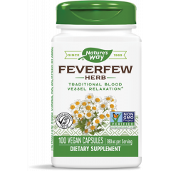 Feverfew Leaves 380mg 100 caps - moederkruid met 0,7% parthenolide | Nature's Way