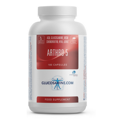 Arthro-5 180 capsules - glucosamine sulfate, chondroitin, MSM, ASU, and hyaluronic acid | Power Supplements