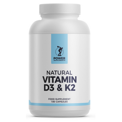 D+K - vitamin D3 1000iu + K2 75mcg 180 softgels - necessary combination for strong bones  | Power Supplements Power Supplements