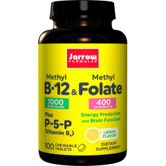 B - Methyl B12 1mg & MethylFolate 400mcg 100 lozenges | Jarrow Formulas