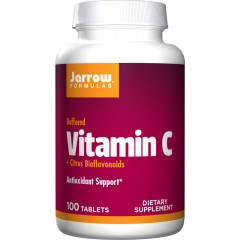 C (Buffered) 100 tablets - calcium ascorbate + citrus bioflavonoids | Jarrow Formulas