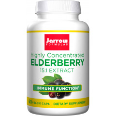 Elderberry 60 capsules - highly concentrated 15:1 elderberry extract with bioactive flavonoids | Jarrow Formulas